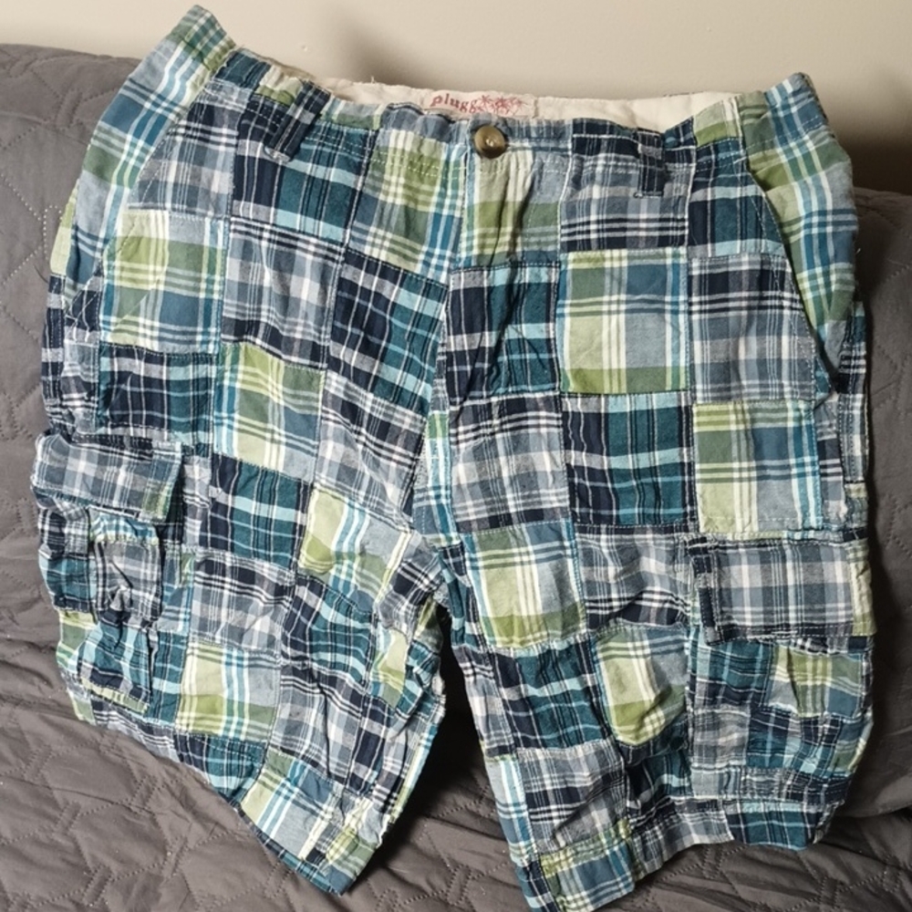 Plugg Men's Plaid Shorts Size 36